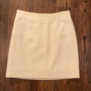 Jcrew Double Serge Wool Mini Skirt